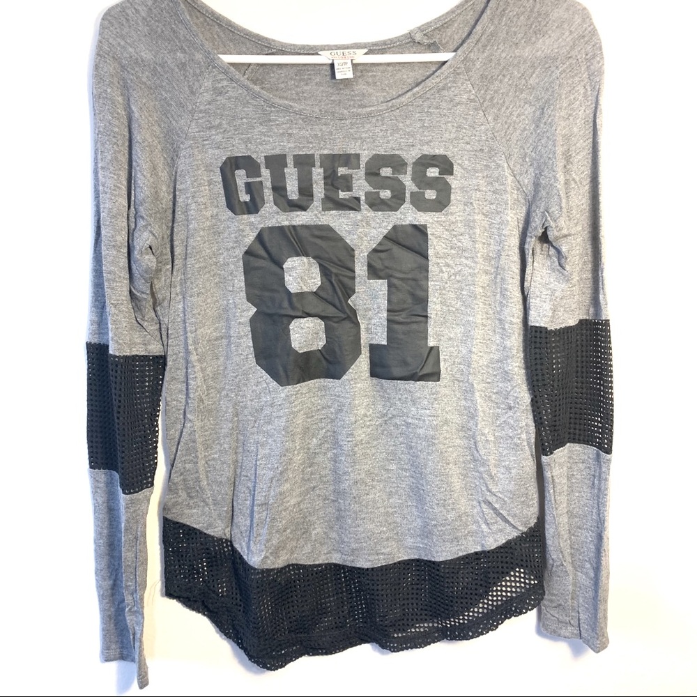 GUESS🔻 Athletic Jersey ‘81 w/ Mesh Elbows